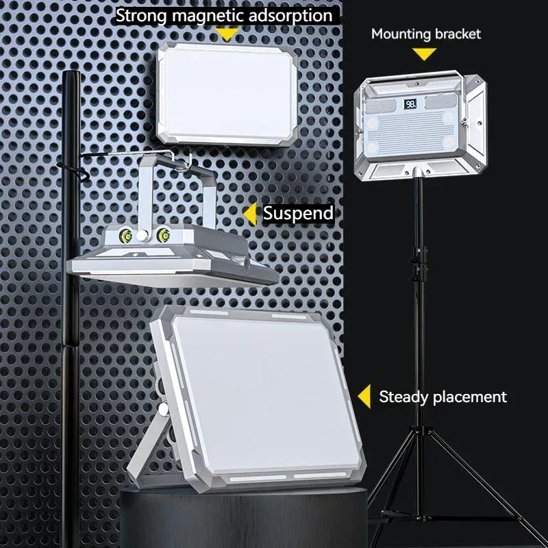 Lampe LED rechargeable pour tente de camping, haute puissance, étanche et portable 4