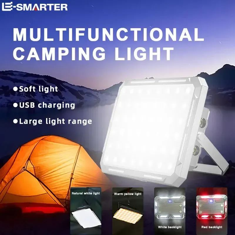 Lampe LED rechargeable pour tente de camping, haute puissance, étanche et portable 6
