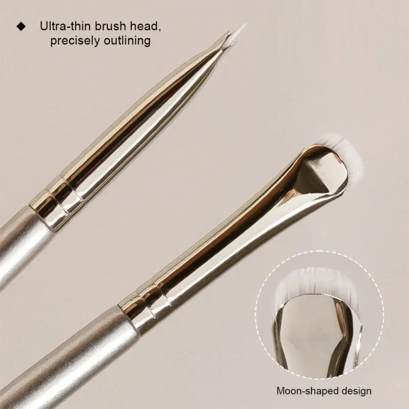 2 pinceaux courbés pour eye-liner, précis et doux, idéaux pour estomper les fards à paupières 5