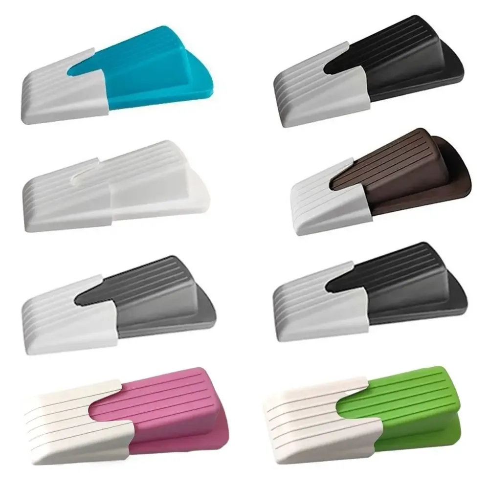 Butoir de porte en silicone autoadhésif à ventouse pour salle de bain, silencieux, anti-collision, support au sol, 12,4 x 12,4 x 3,5 cm 5