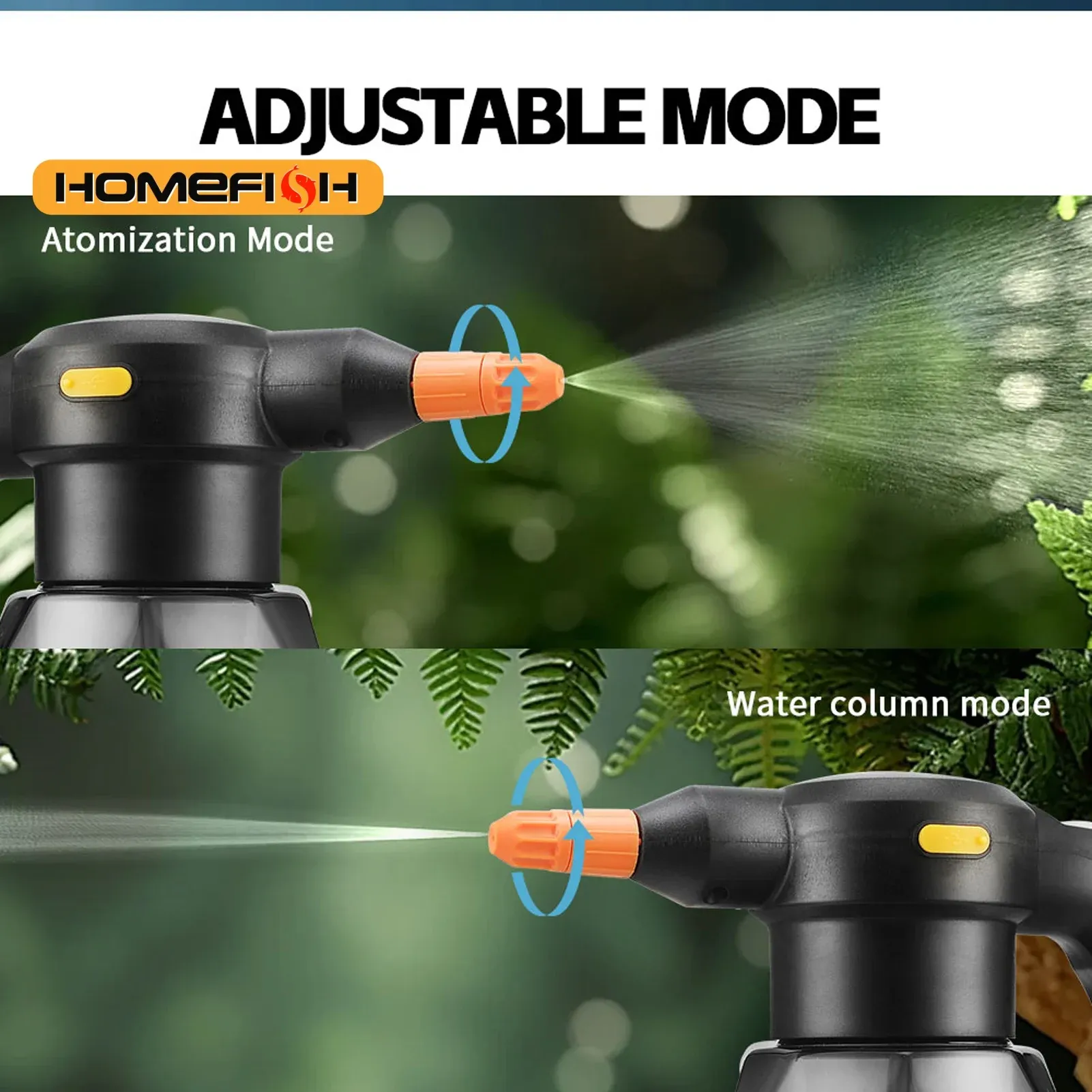 Arrosoir électrique rechargeable 2 L portatif, pulvérisateur d'eau pour plantes de jardin 3