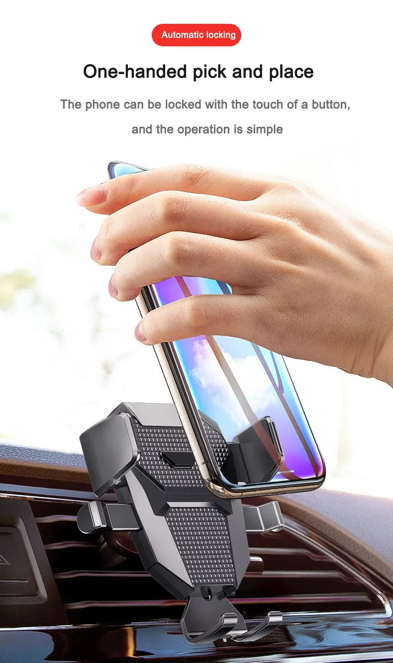Support de téléphone pour voiture, finition détaillée