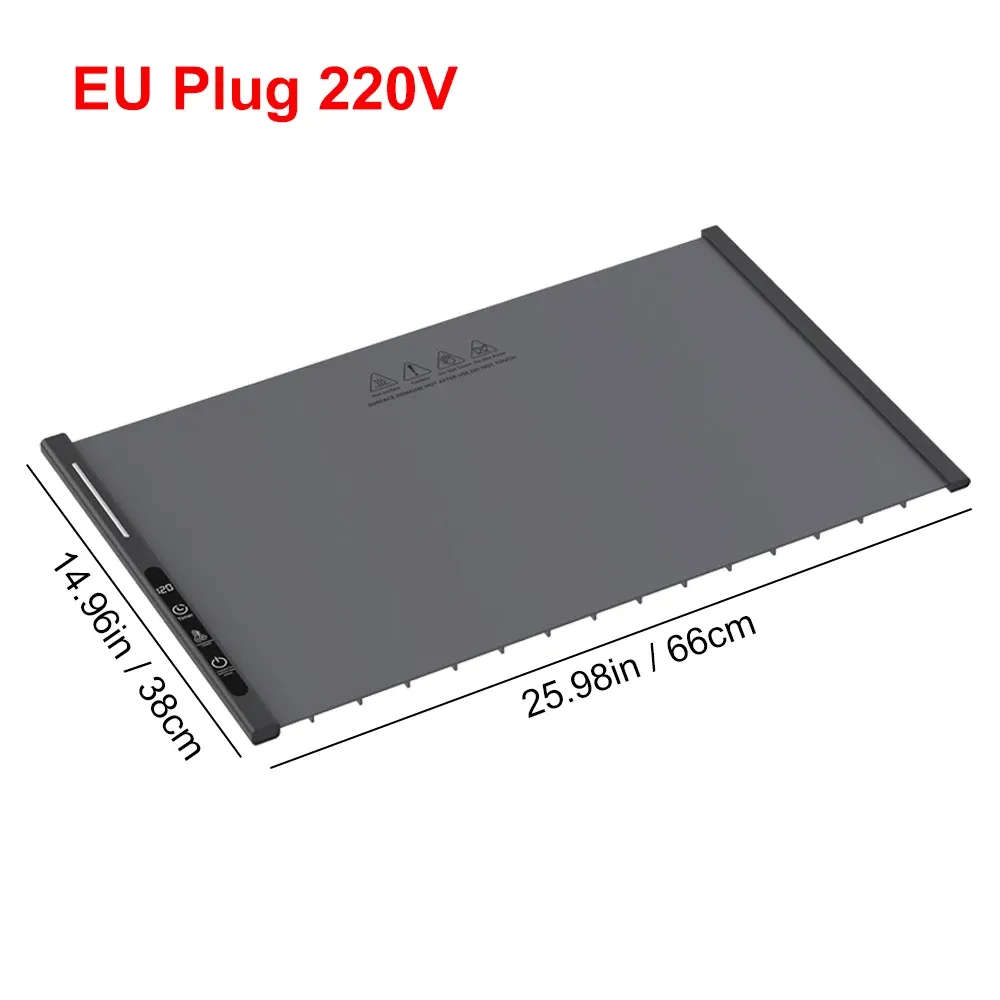 Tapis chauffant électrique pliable en silicone pour café, plats et table à manger 8