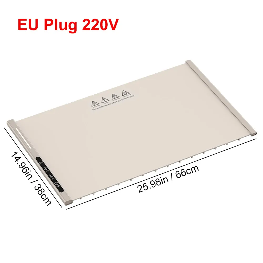 Tapis chauffant électrique pliable en silicone pour café, plats et table à manger 7
