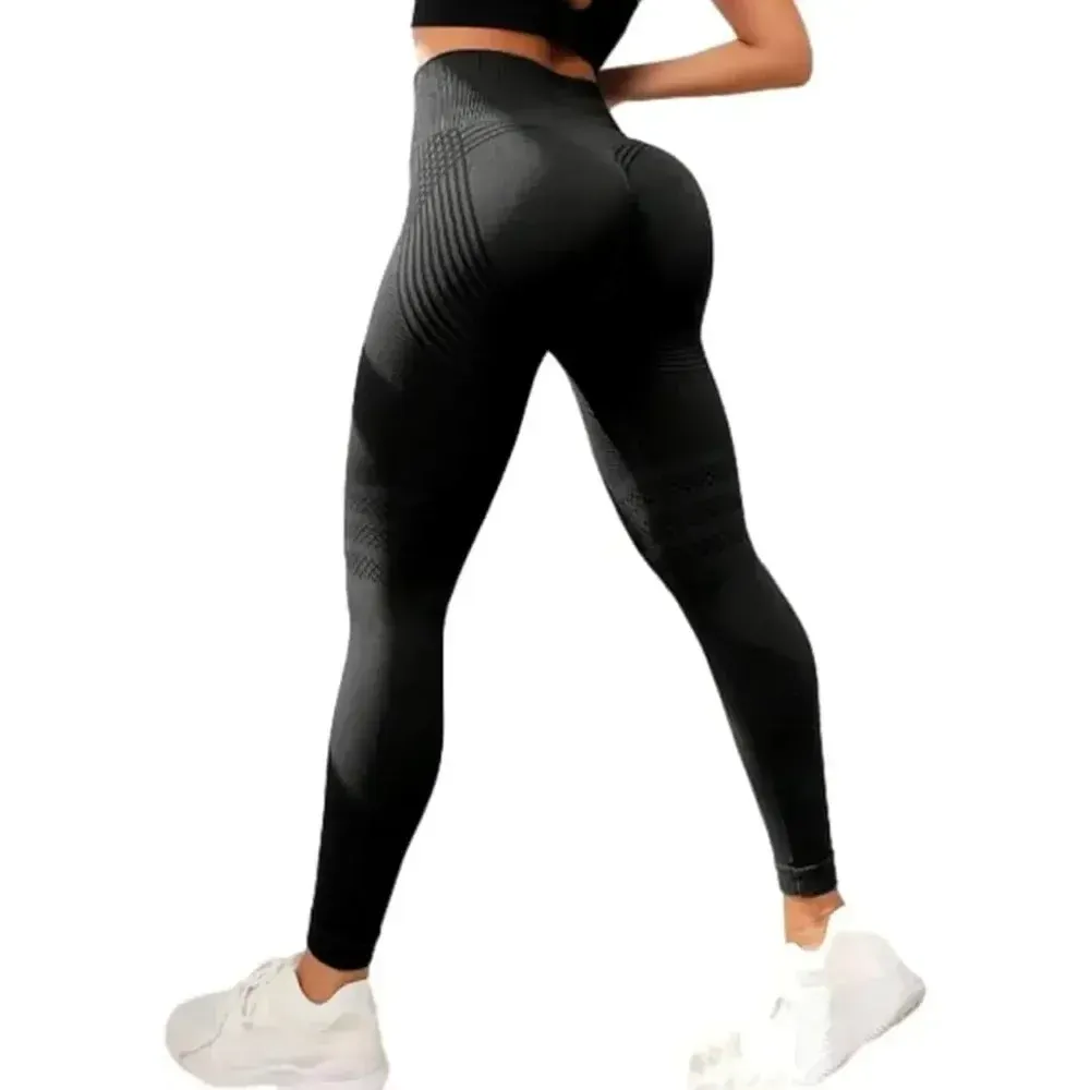 Legging 3D taille haute effet push-up pour la salle de sport et le yoga 3