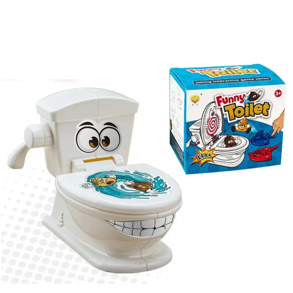Mini toilettes anti-stress à deux joueurs, catapulte interactive, jeu de table, jouet de combat pour enfants et adultes 3
