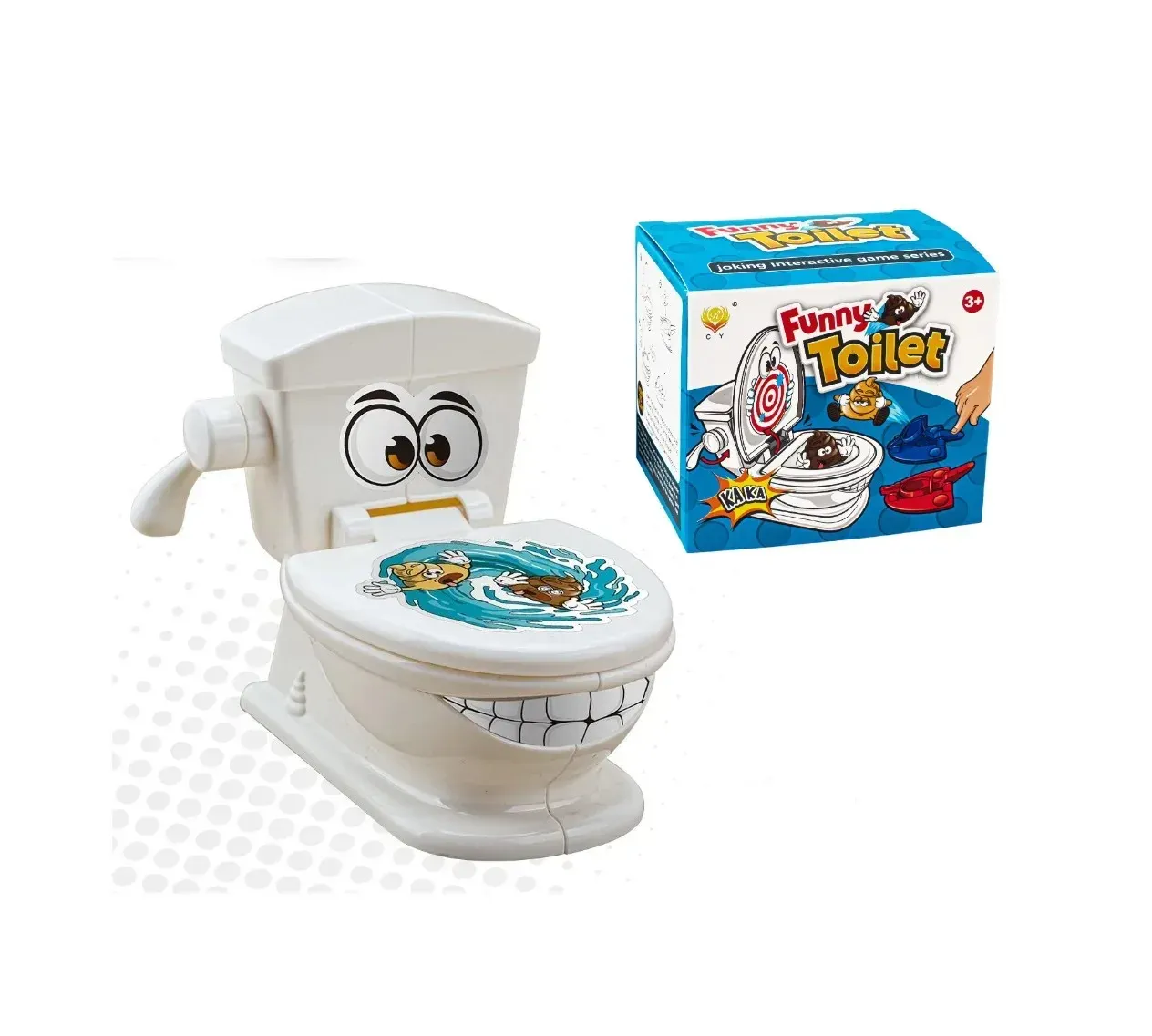 Mini toilettes anti-stress à deux joueurs, catapulte interactive, jeu de table, jouet de combat pour enfants et adultes 7