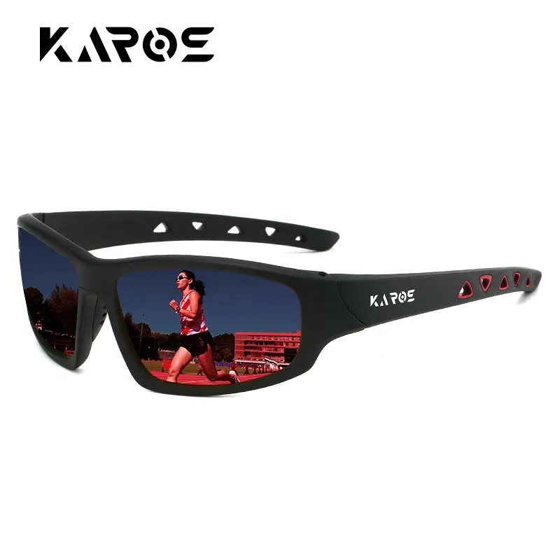 KAROS Lunettes de soleil de sport polarisées HD, protection anti-UV, pour hommes et femmes, idéales pour la randonnée et le cyclisme, livrées avec ensemble d'emballage complet, réf. YZ2029 14