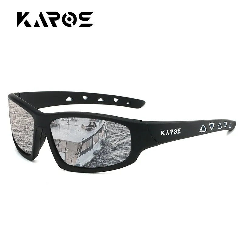KAROS Lunettes de soleil de sport polarisées HD, protection anti-UV, pour hommes et femmes, idéales pour la randonnée et le cyclisme, livrées avec ensemble d'emballage complet, réf. YZ2029 10