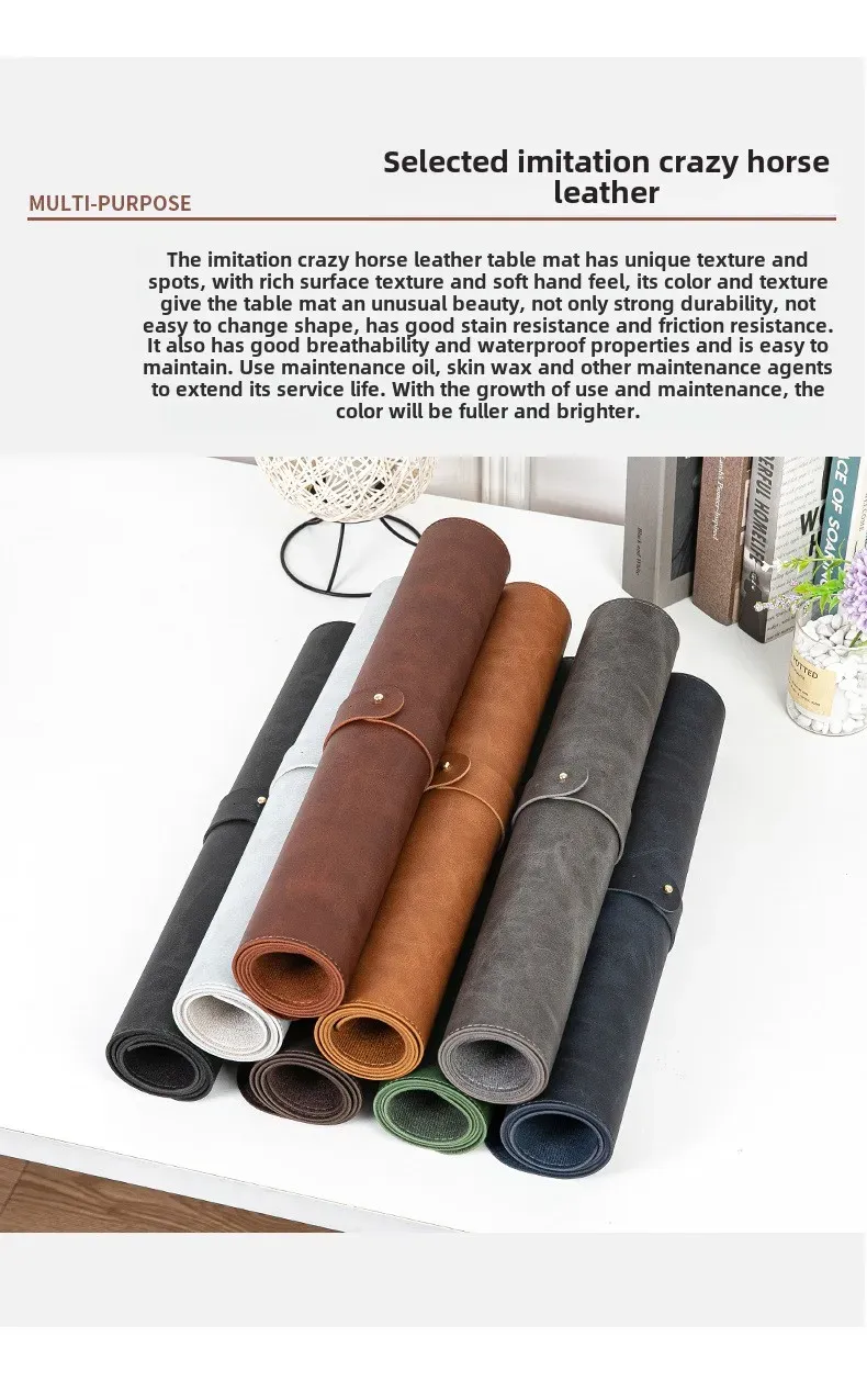 Tapis de bureau antidérapant avec ordinateur portable