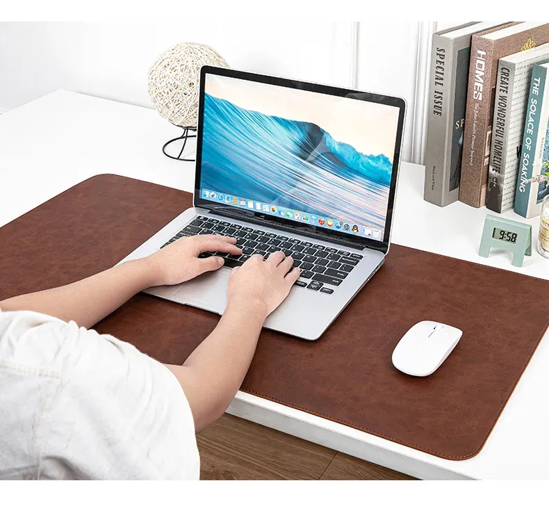 Tapis de bureau en PU, finition élégante