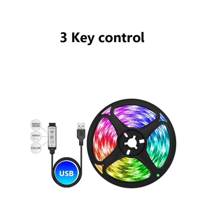 Bande LED USB 5V 5050 intelligente pour mur, Bluetooth, Wi-Fi, compatible Alexa, 15 m à 20 m, RVB, rétroéclairage TV 10