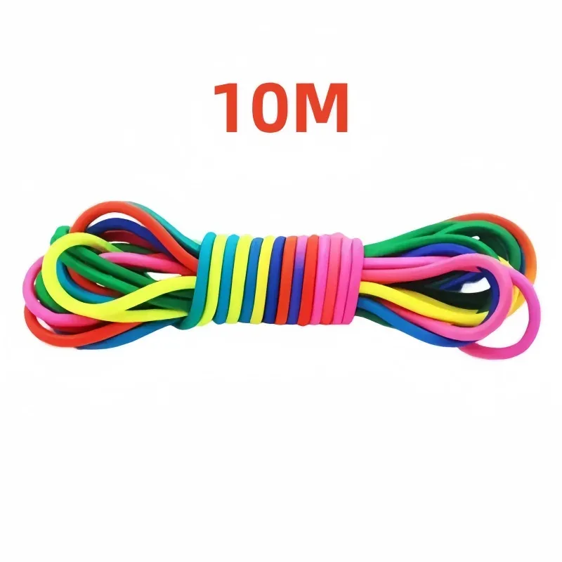 Corde à sauter extra-élastique 5 à 10 m, pour l'entraînement d'endurance, idéale en intérieur et en extérieur, avec sangle réglable en caoutchouc 8