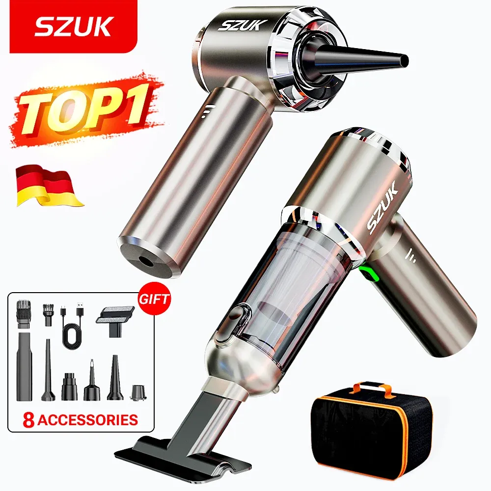 Aspirateur de voiture sans fil SZUK NEW 985000 PA, puissant et portable - Image 1