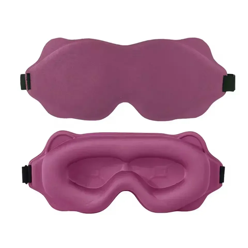 Masque de sommeil léger en 3D avec bandeau réglable, idéal pour les voyages 8
