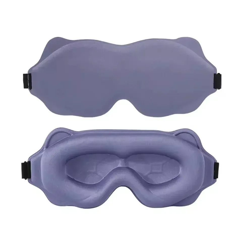 Masque de sommeil léger en 3D avec bandeau réglable, idéal pour les voyages 7