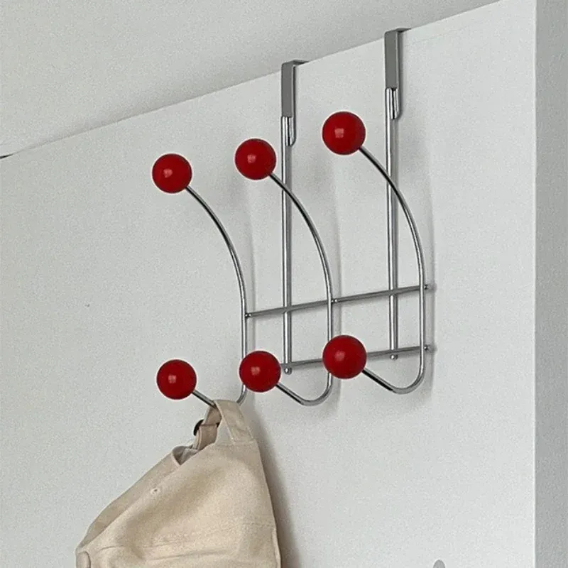 Crochet de porte portable sans perçage, porte-manteau multifonctionnel pour chambre et cuisine - Image 1