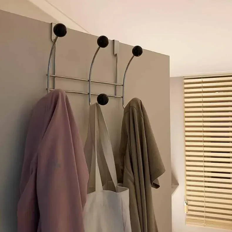 Crochet de porte portable, finition élégante