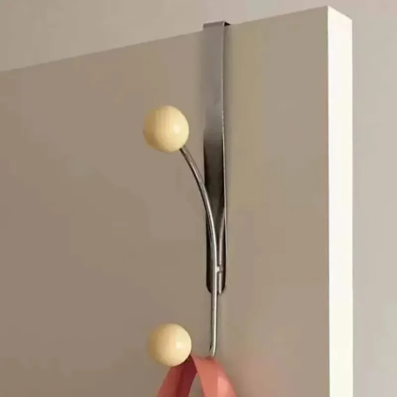 Crochet de porte portable sans perçage, porte-manteau multifonctionnel pour chambre et cuisine 22
