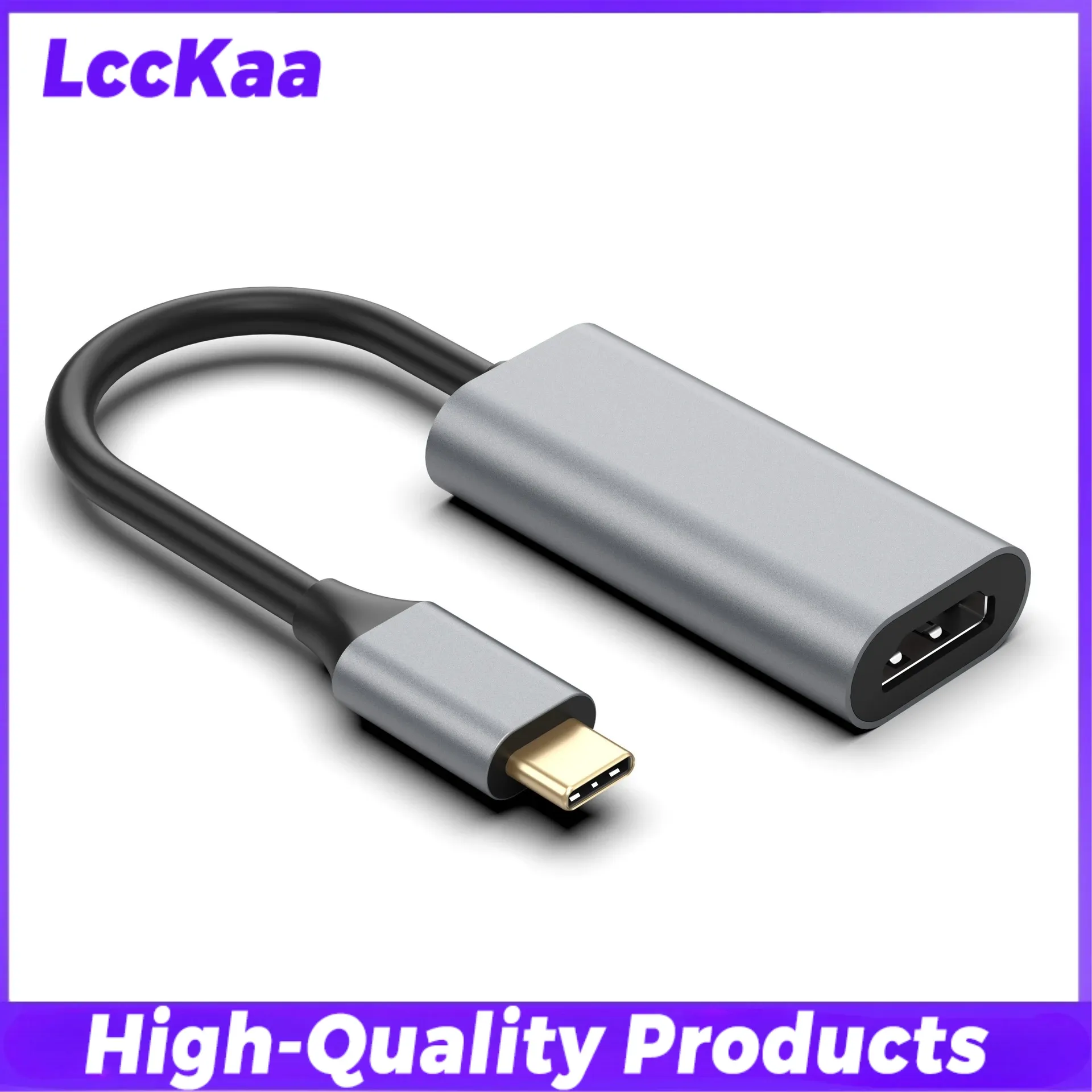 Adaptateur USB-C vers HDMI 4K, mâle USB-C (USB 3.1) vers HDMI femelle, câble convertisseur pour ordinateur portable, iPad, tablette, TV, MacBook et Galaxy 7