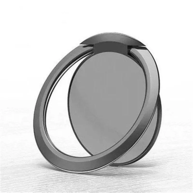 Support magnétique universel de luxe en métal ultra-fin pour téléphone portable, compatible voiture, avec anneau de doigt 9