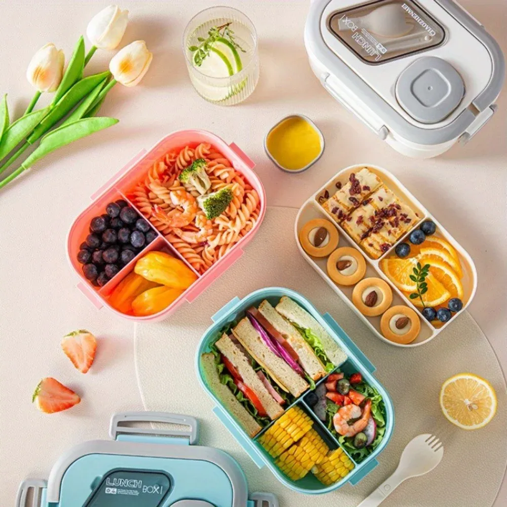 Boîte bento élégante en situation réelle