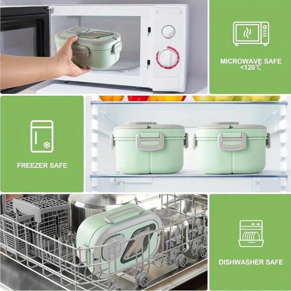 Boîte bento sous différents angles