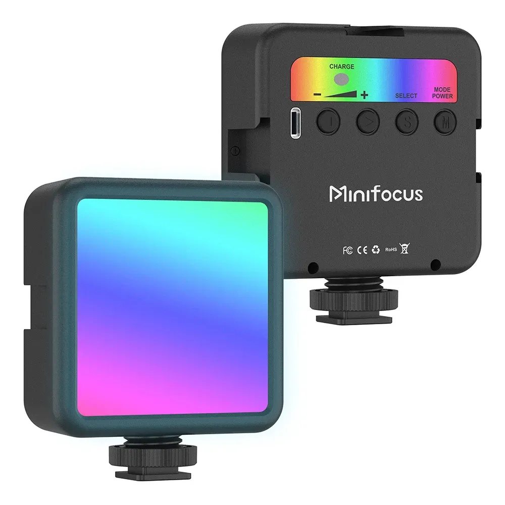 Mini lumière de remplissage LED RVB portable et réglable pour vidéo, compatible appareil photo, smartphone et GoPro - Image 1