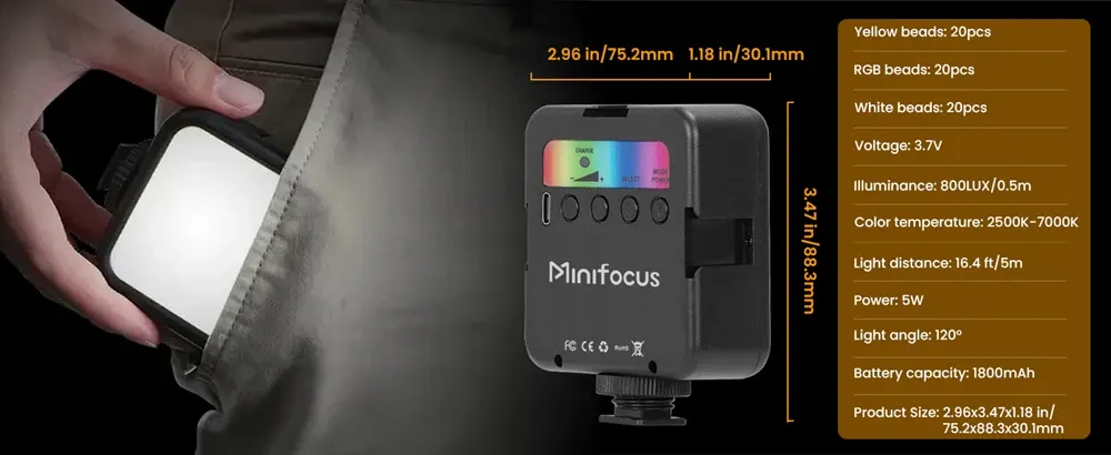 Lumière LED RVB en situation