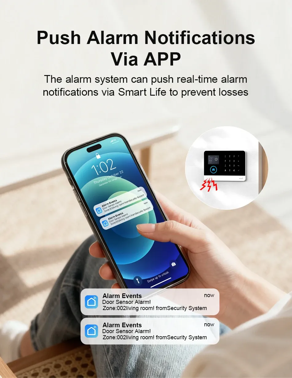 Alerte instantanée sur smartphone