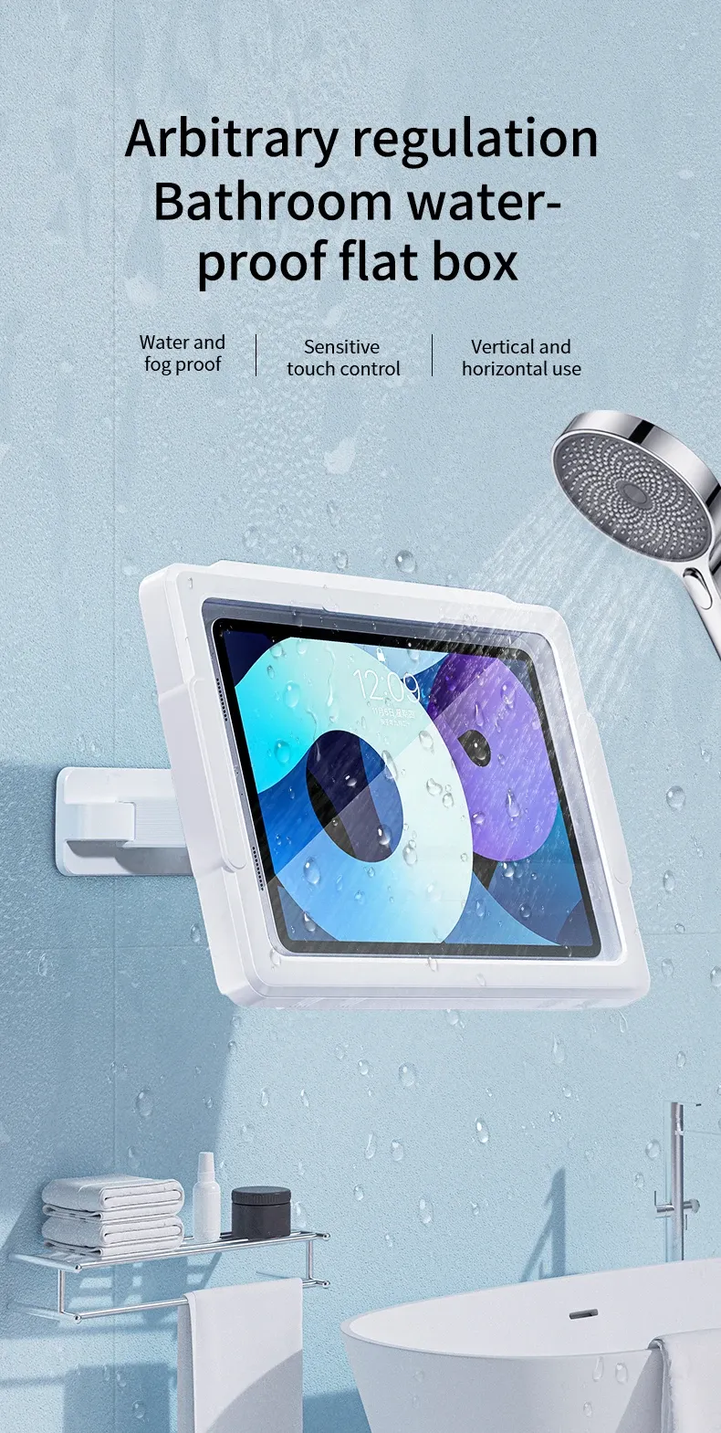 Support de tablette étanche pour le bain