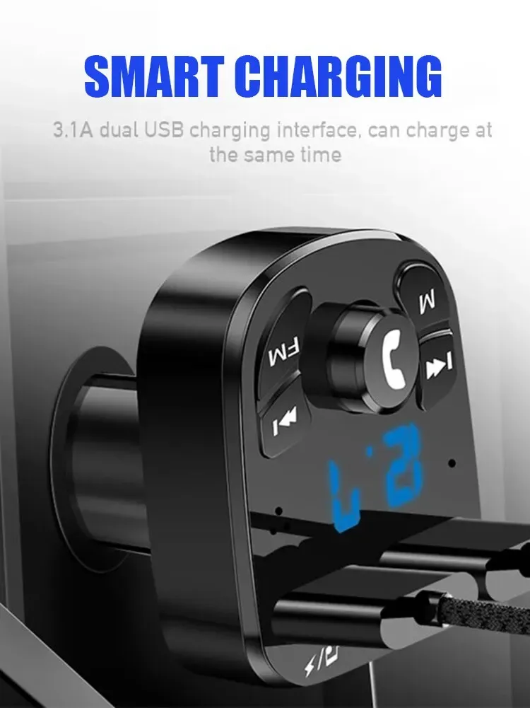 Adaptateur Bluetooth noir pour véhicule