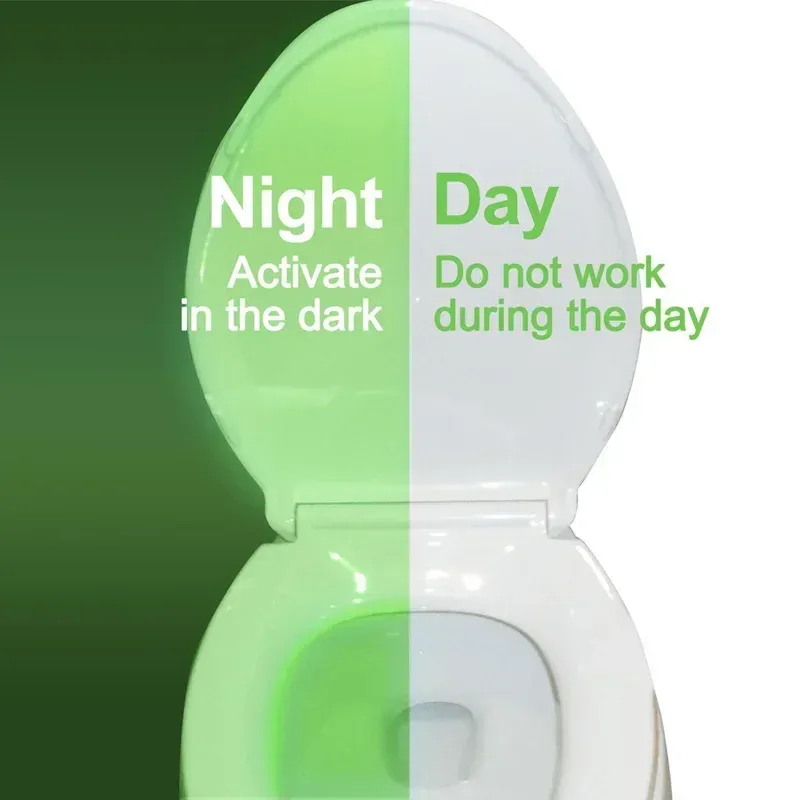 Veilleuse LED intelligente ZK30 avec capteur de mouvement PIR pour cuvette de toilette, 8/16 couleurs, étanche 2