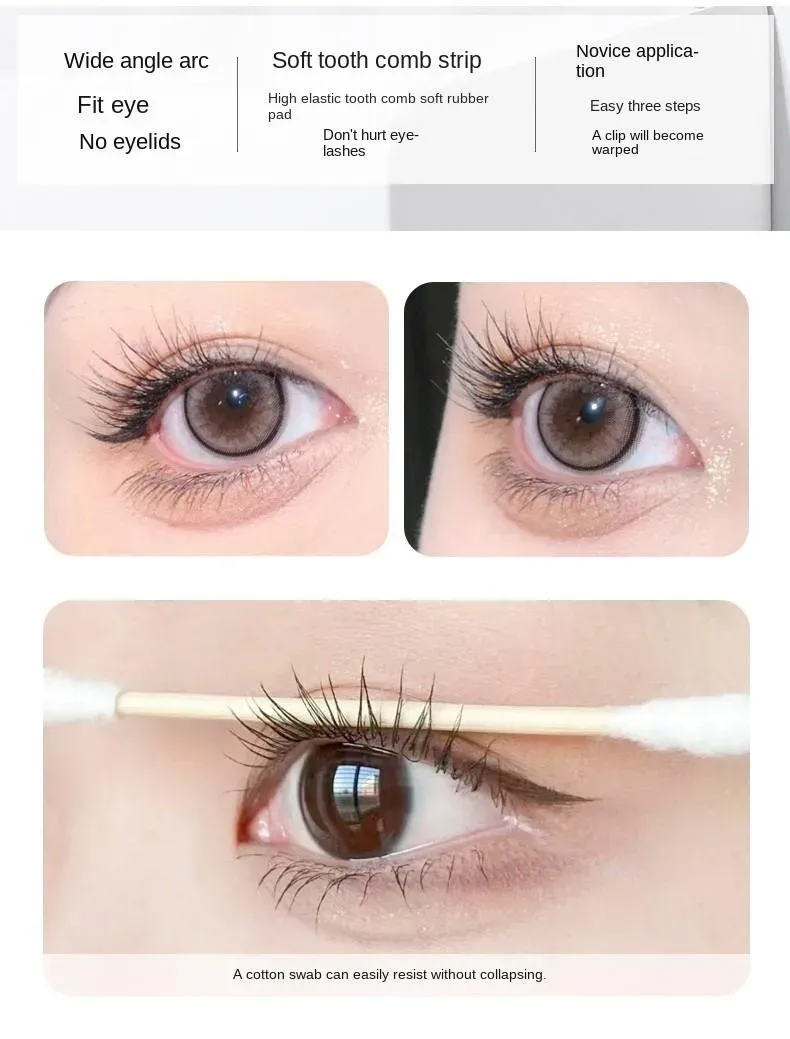 Recourbe-cils en main pour une application précise