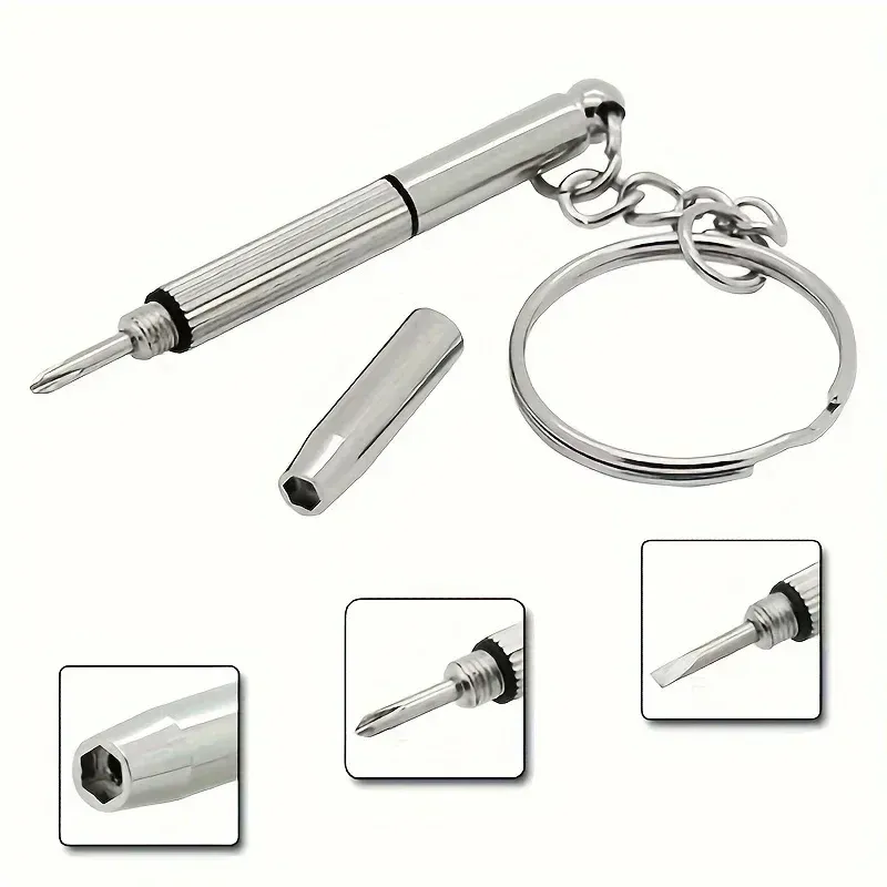 1/2/10 pièces Mini tournevis à lunettes à main 3 en 1, kit de réparation multifonction pour lunettes, lunettes de soleil et montres, jeu de tournevis