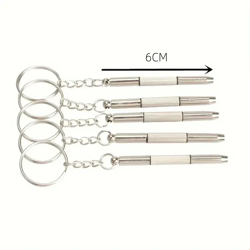 1/2/10 pièces Mini tournevis à lunettes à main 3 en 1, kit de réparation multifonction pour lunettes, lunettes de soleil et montres, jeu de tournevis 6