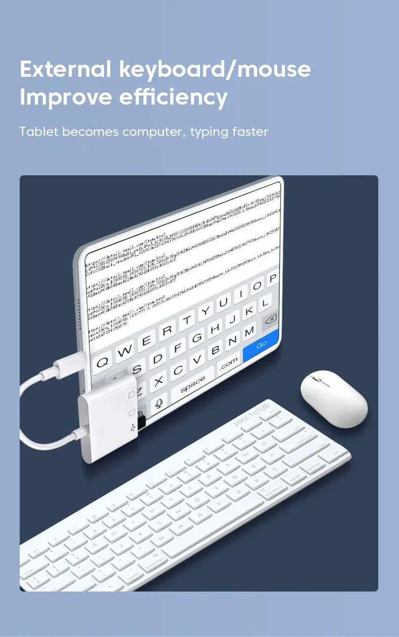 Adaptateur de lecteur de carte 3 en 1 Type-C connectique
