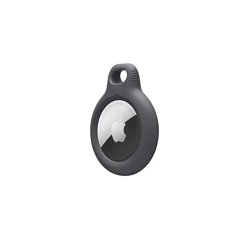 Étui en silicone liquide pour AirTag avec porte-clés, protection anti-perte pour chien 5