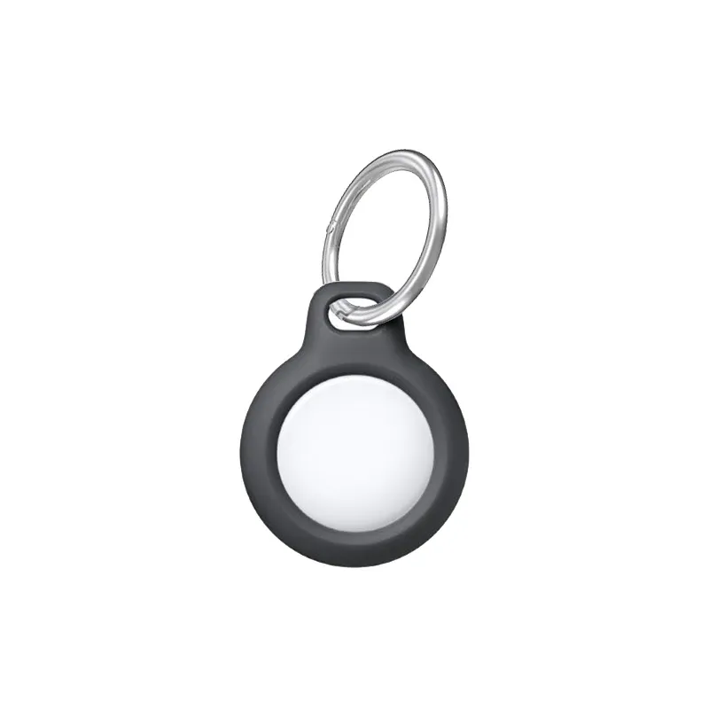 Étui en silicone liquide pour AirTag avec porte-clés, protection anti-perte pour chien 8