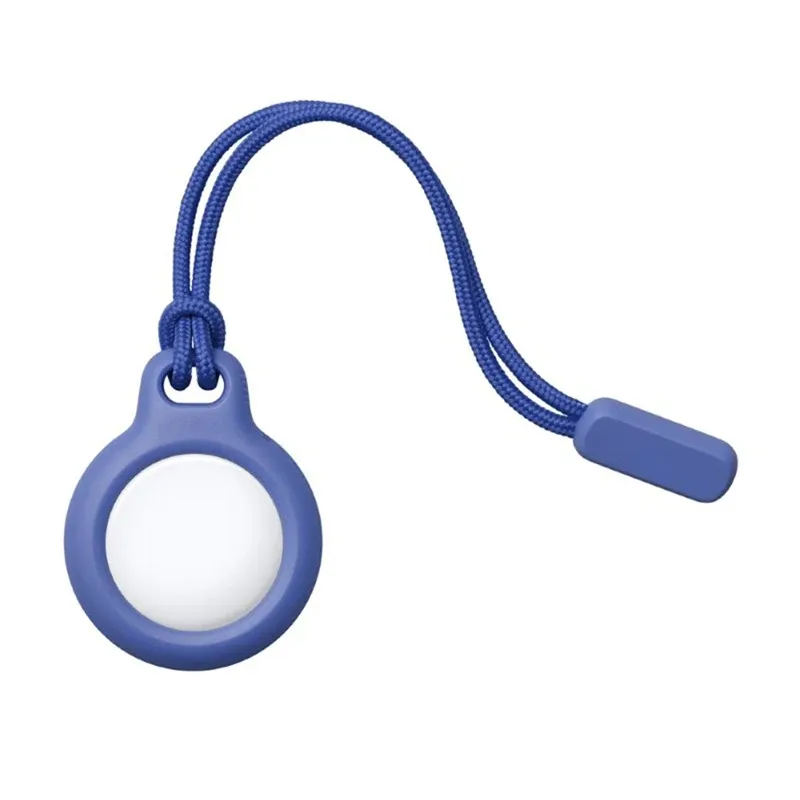 Étui en silicone liquide pour AirTag avec porte-clés, protection anti-perte pour chien 10