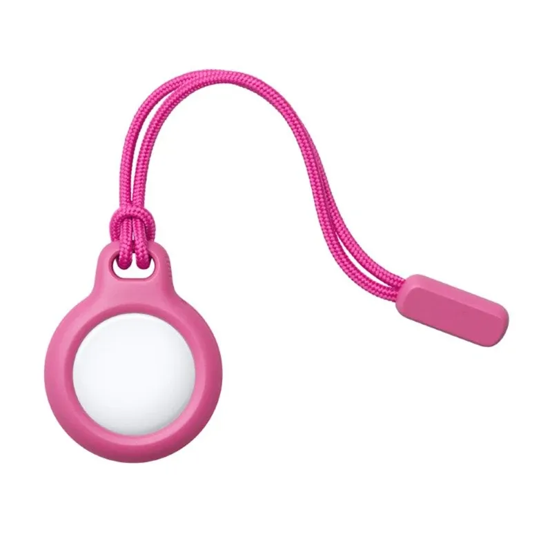Étui en silicone liquide pour AirTag avec porte-clés, protection anti-perte pour chien 12