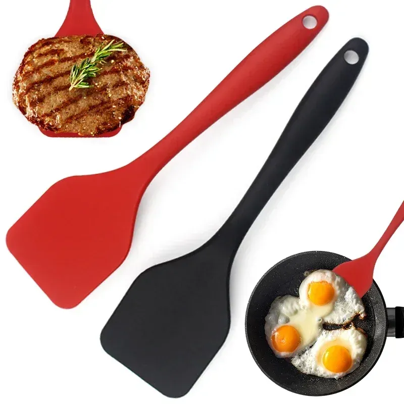 Tourneur de poisson en silicone à fente fine pour poêle antiadhésive, spatule pour omelettes et crêpes, 1 pièce 3