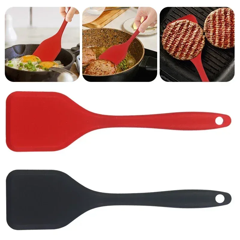 Tourneur de poisson en silicone à fente fine pour poêle antiadhésive, spatule pour omelettes et crêpes, 1 pièce
