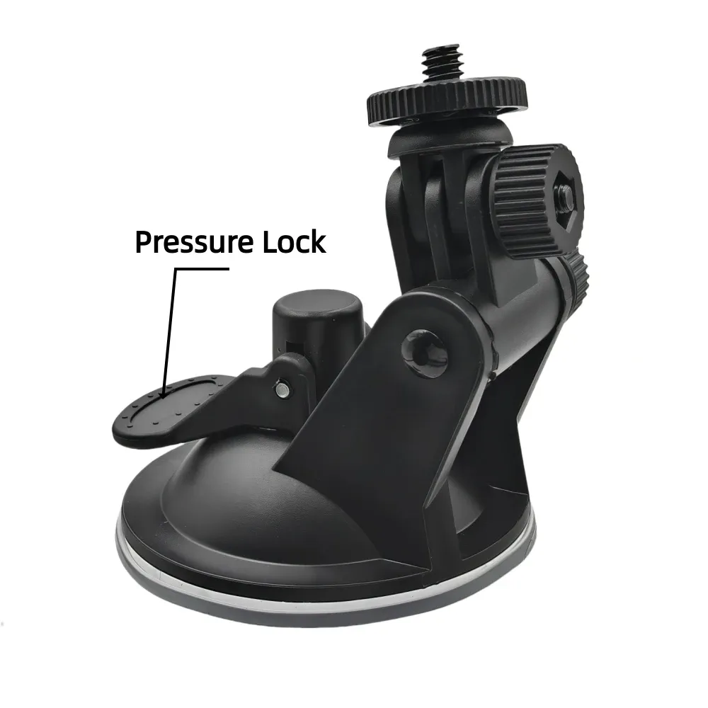 Support de pare-brise à ventouse pour caméras d'action GoPro Hero 13, 12, 11, 10, Insta360 X3, X4 et DJI Osmo Action 5 Pro 4