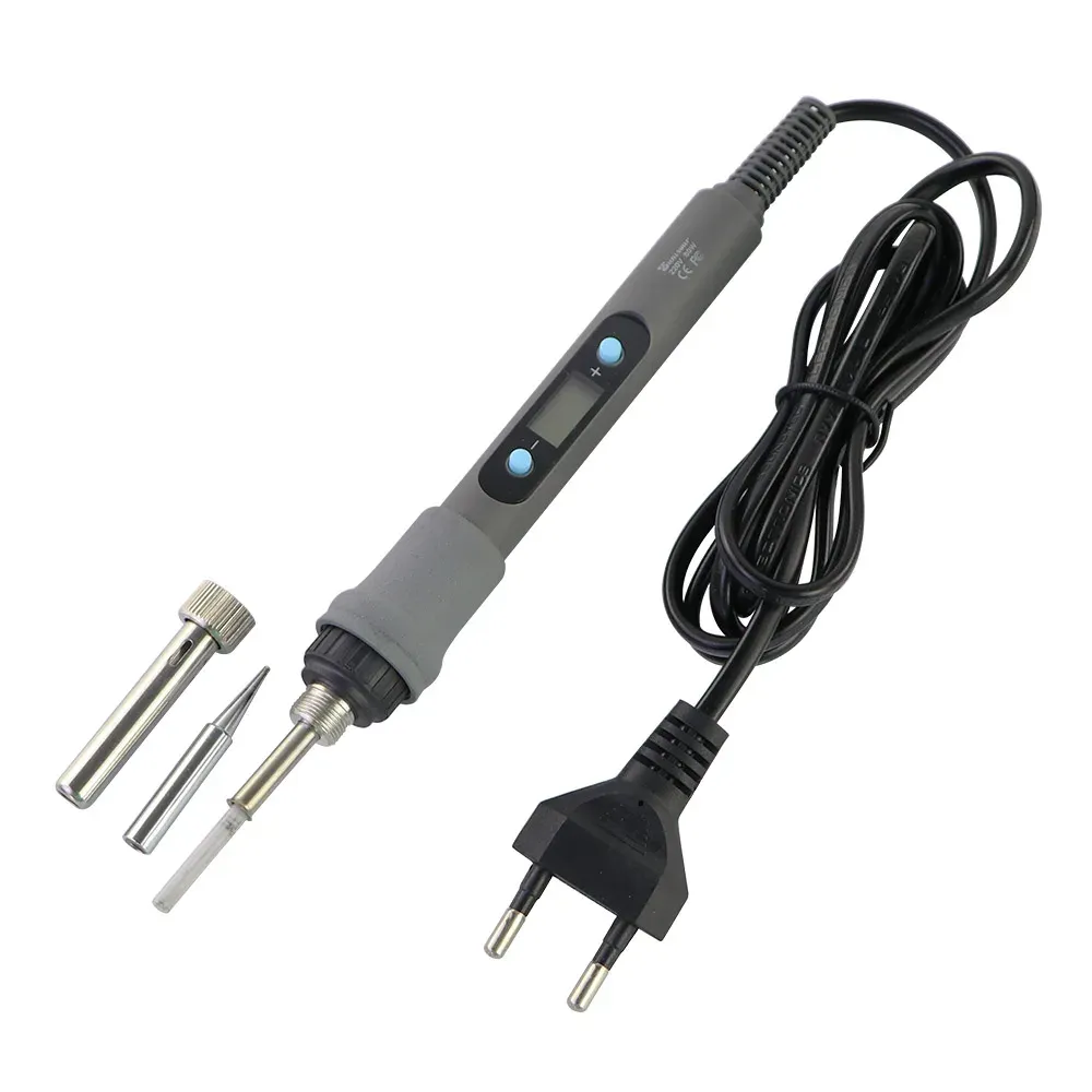 Fer à souder électrique 220 V / 110 V 60 W à température réglable, station de soudure avec 5 pointes, fiche UE 4