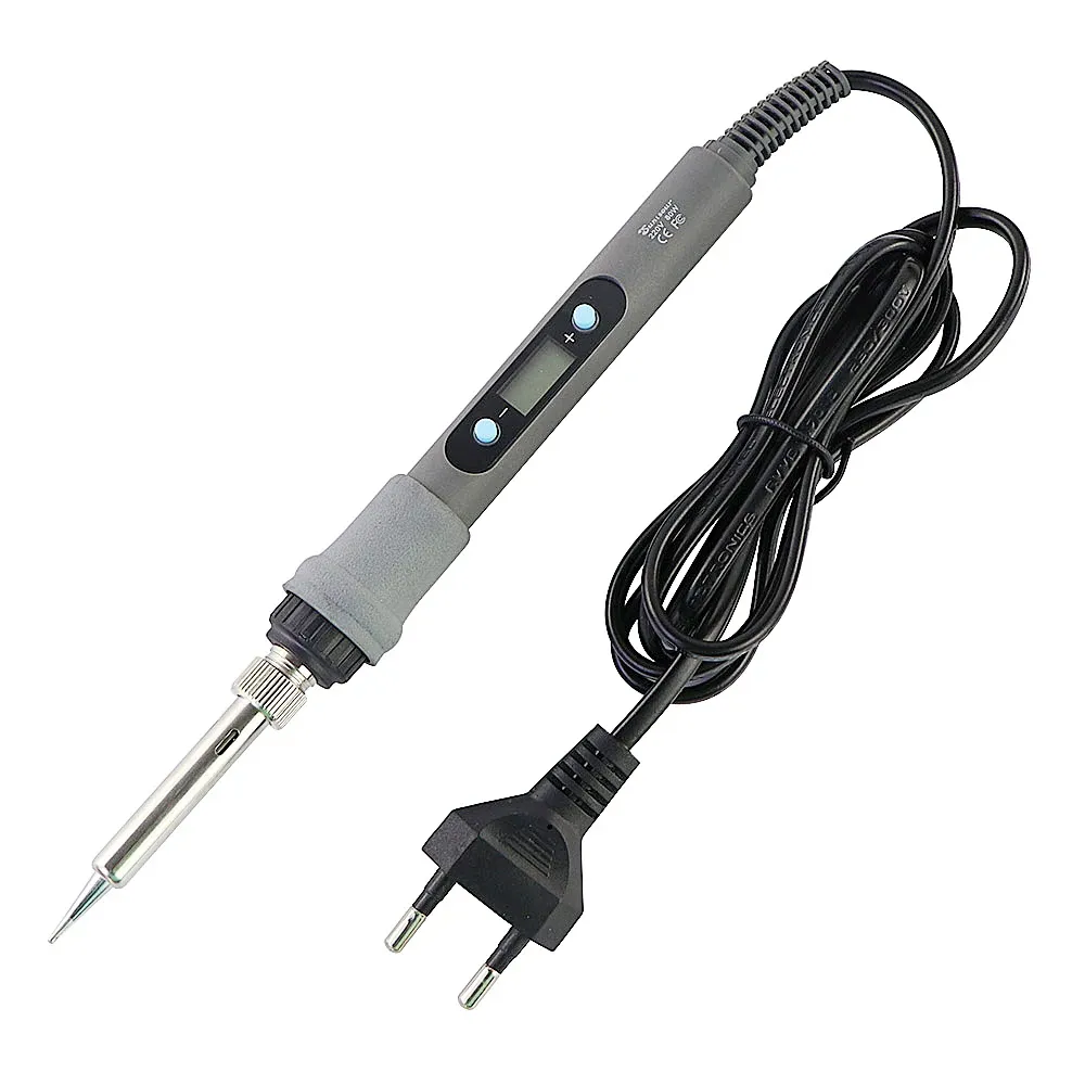 Fer à souder électrique 220 V / 110 V 60 W à température réglable, station de soudure avec 5 pointes, fiche UE 5