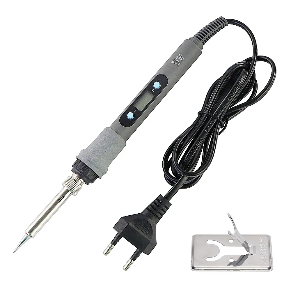 Fer à souder électrique 220 V / 110 V 60 W à température réglable, station de soudure avec 5 pointes, fiche UE 11
