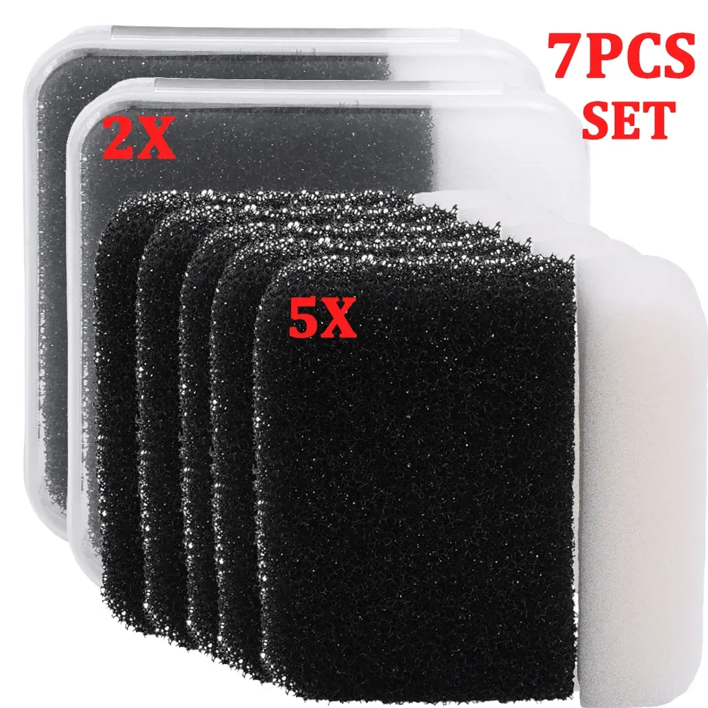 Ensemble de 13 éponges de nettoyage portables pour pinceaux de maquillage, avec boîte de rangement 10