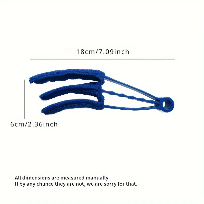 Brosse de nettoyage domestique, lingette pour fentes et angles morts, nettoyeur réutilisable pour stores de fenêtre, 1 pièce 4
