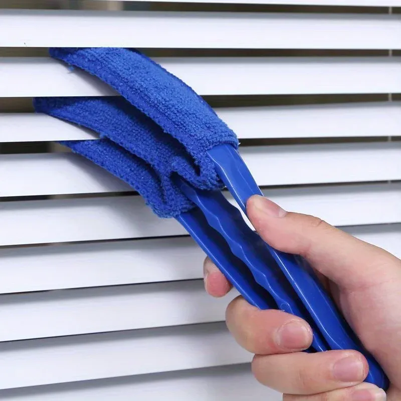 Brosse de nettoyage domestique, lingette pour fentes et angles morts, nettoyeur réutilisable pour stores de fenêtre, 1 pièce 8